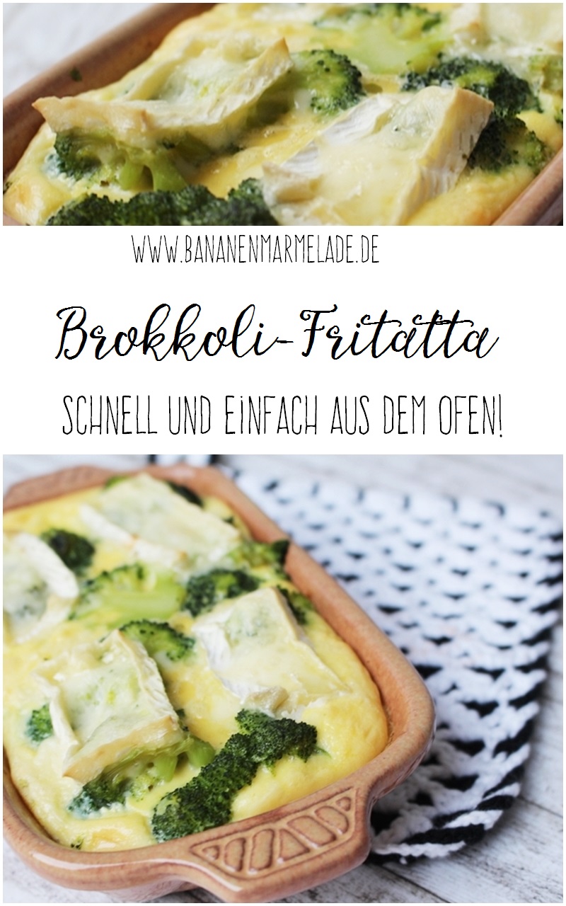 Wenns mal schnell gehen muss, ist die Fritatta das perfekte Low-Carb-Rezept! Hier mein aktuelles Lieblingsrezept mit Brokkoli und Brie.