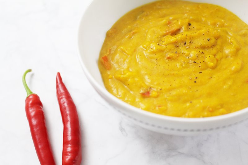 Kürbissuppe mit Kokosmilch