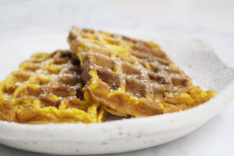 Kürbiswaffeln