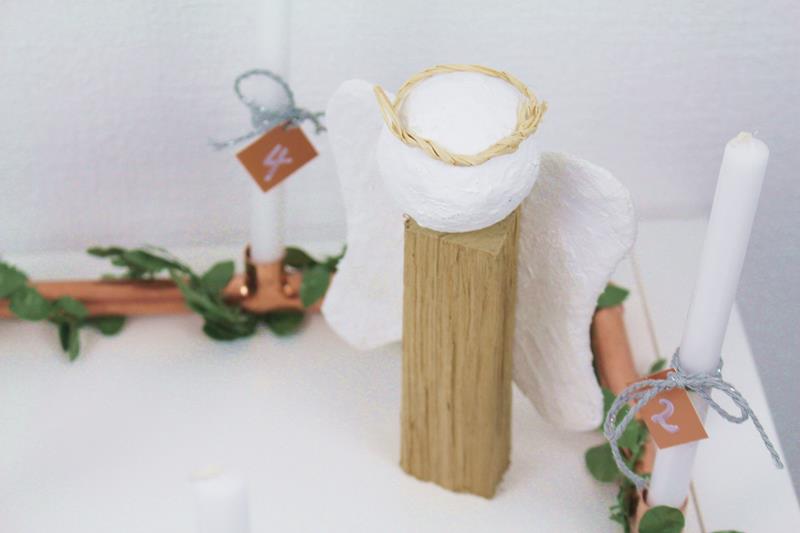 Adventskranz aus Kupferrohr
