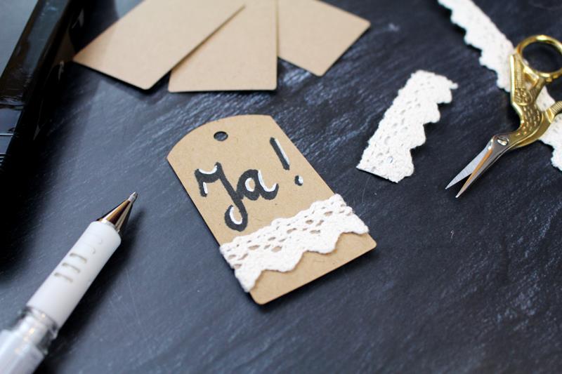 Rustikale Hochzeitseinladungen aus Kraftpapier